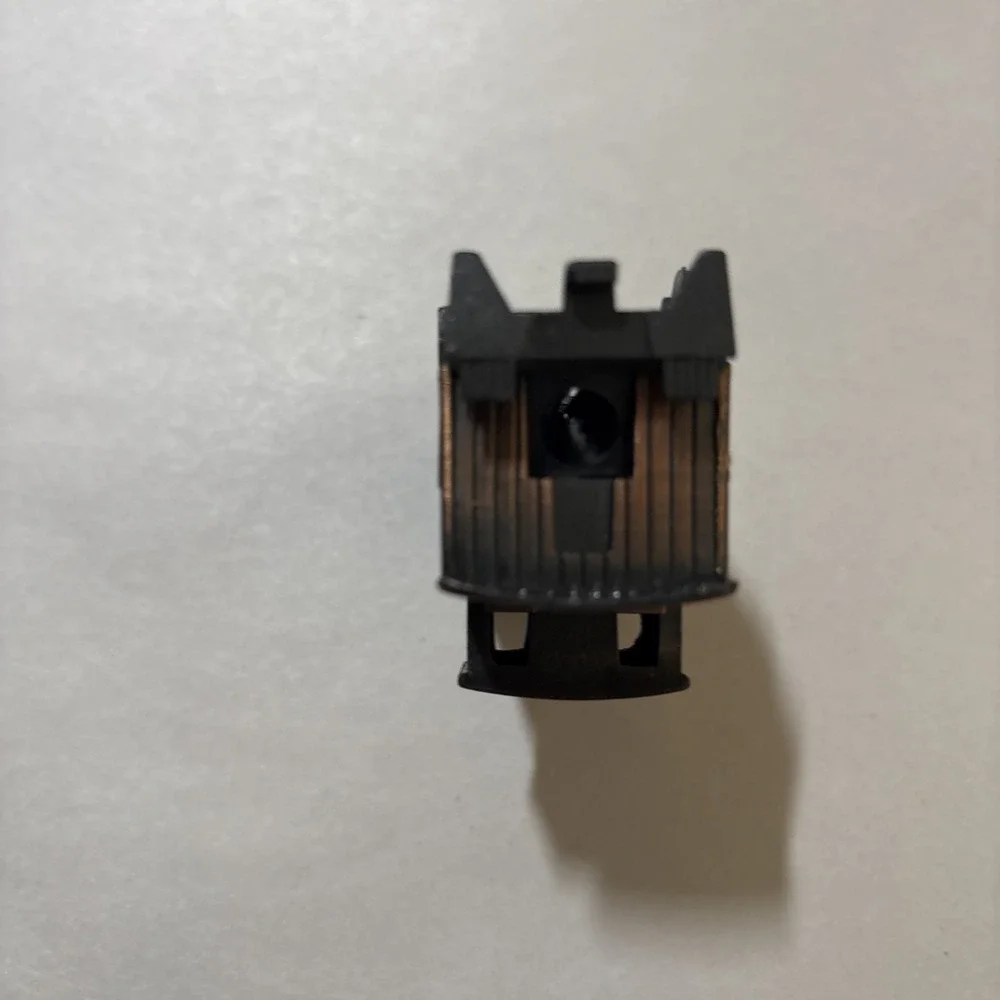 VTG Mini Bronze Die Cast TraIn Car Pencil Sharpener #1912 /w Box EUC